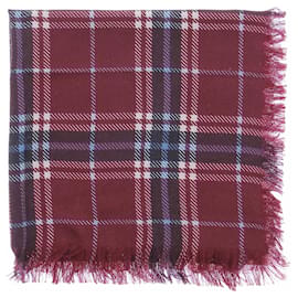 Bordeaux kariertes Cashmere-Tuch - Eric Bompard