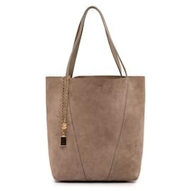 Bolso Spin mediano de ante marrón Chloé