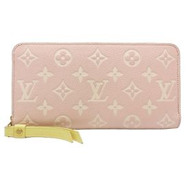 Cartera larga Zippy Monogram Empreinte bicolor rosa Louis Vuitton