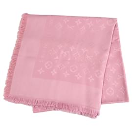 Sciarpa in seta e lana rosa Louis Vuitton