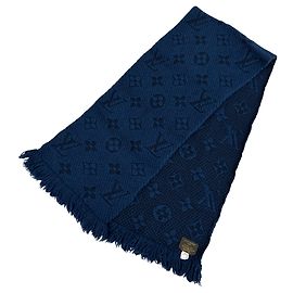 Sciarpa in Lana Louis Vuitton in Blu Marino