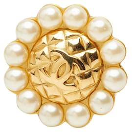 Chanel Matelassé Coco Mark Vintage Clip Earring
