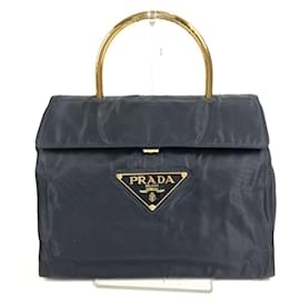 Borsa tote in nylon blu navy Prada