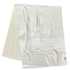 Stola Gucci GG Lame Bianca in Cotone e Rayon