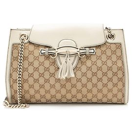 Borsa a Spalla Grande Emily in Tela GG di Gucci