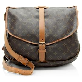 Borsa a tracolla Saumur 35 in tela monogramma vintage Louis Vuitton