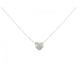 Autre Marque Au750 2way Heart Diamond Necklace