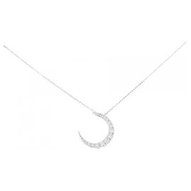Autre Marque Collana Moon in Au750 e Diamanti