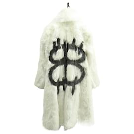 Everyday Balenciaga Scarf Embellished Long Coat Wool Coat Black