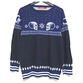 Autre Marque Russeluno Skull Nordic Strickpullover
