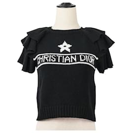 Christian Dior Cashmere Frill Cropped Sweater