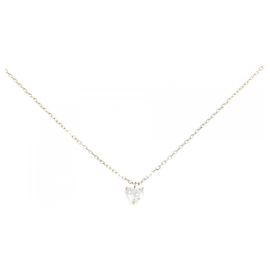 Autre Marque Collana con diamante a forma di cuore Au750