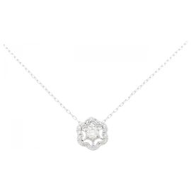 Autre Marque Au750 White Gold Diamond Necklace