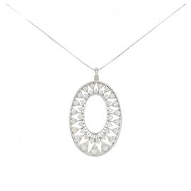 Autre Marque Au750 White Gold Diamond Necklace