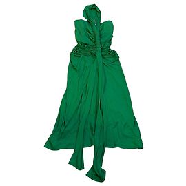 Loewe Vestido Modi drapeado verde