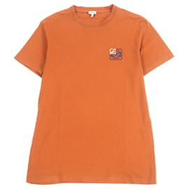 Camiseta de algodón con bordado Anagram Loewe