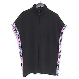 Cashmere-Poncho mit Blumenmusterbesatz LEONARD - Autre Marque