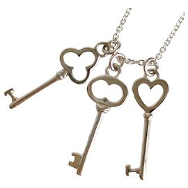 Collana pendente in argento Tiffany & Co. Triple Three-Key Chain

