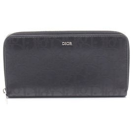 Portafoglio lungo rotondo Dior Oblique Galaxy Christian Dior