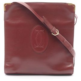Borsa in pelle Cartier Must Line in bordeaux