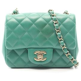 Borsa a Spalla Chanel Mini Matelassé Verde