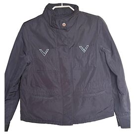 Autre Marque R.E.D. Valentino Technische Jacke Schwarz mit V-Logo
