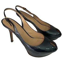 Sergio Rossi Décolleté Slingback in Pelle Verniciata