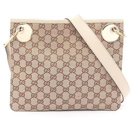 Borsa a mano Gucci in tela e pelle GG