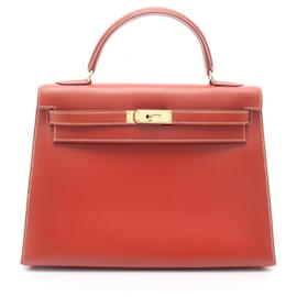 Borsa Hermès Kelly 32 marrone
