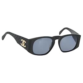 Occhiali da sole CHANEL in plastica Neri CC Auth YKZ400 - Chanel