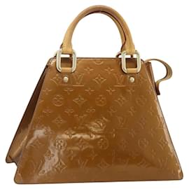 LOUIS VUITTON Borsa Forsyth Monogram Vernis Bronzo M91113 LV Auth bs34944