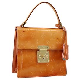 LOUIS VUITTON Vernis Spring Street Tasche Marshmallow Pink M91033 LV Auth bs34576