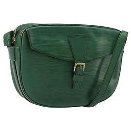 LOUIS VUITTON Borsa a Spalla Epi Jeune Fille MM Verde M52154 LV Auth BA12391