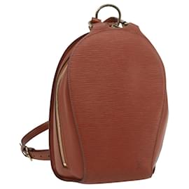 LOUIS VUITTON Zaino Epi Mabillon Marrone M52233 LV Auth 177640