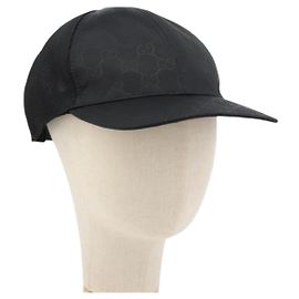 Gucci GG Canvas Sherry Cap Black Leather Cloth ref.2818275 
