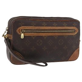 LOUIS VUITTON Clutch Marly Dragonne GM Monogram M51825 LV Auth bs35069