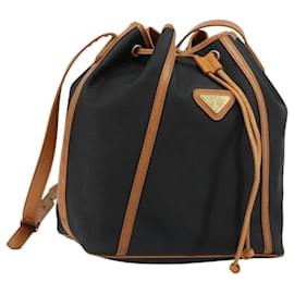 Saint Laurent Borsa a Spalla PVC Nera Oro Auth 178070