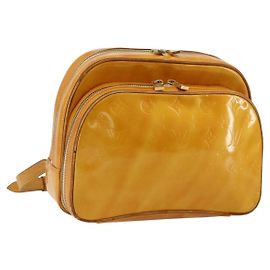 LOUIS VUITTON Mochila Marley Monogram Vernis Amarilla M91040 LV Auth bs34725