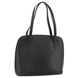 LOUIS VUITTON Borsa a Spalla Epi Lussac Nera M52282 LV Auth 178226A