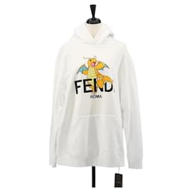 FENDI x FRGMT x POKMON Hoodie Kairyu aus Baumwolle XS Weiß Auth 167274SM - Fendi
