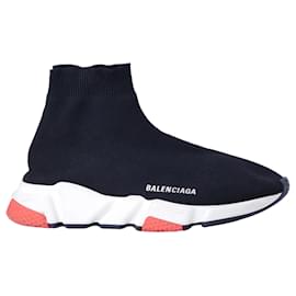 Sneaker in maglia Speed Knit Balenciaga Nero Rosso