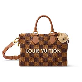 Louis Vuitton Speedy 30 Bandoulière Raffia Tasche