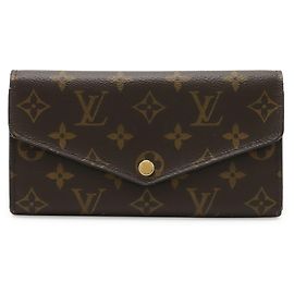 Louis Vuitton Monogram Portefeuille Sarah Geldbörse Lang Klappbar