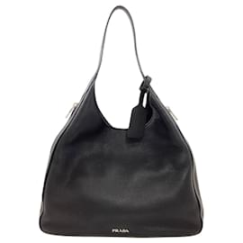 Borsa a tracolla Hobo in pelle di vitello Prada