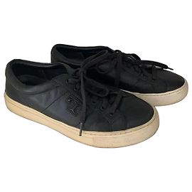 Tory Burch Leder Sneaker Schwarz