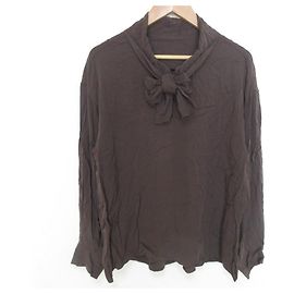 Autre Marque Camisa de manga larga de cupro con pajarita GALLARDAGALANTE