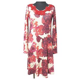 Autre Marque Vestido con estampado de rosas Paola Frani