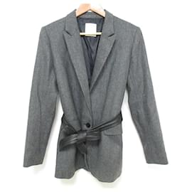Chaqueta entallada con cinturón Sandro - Autre Marque