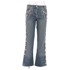 Jean azul con lentejuelas - Escada