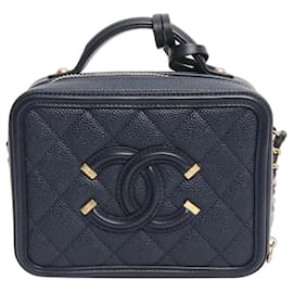 Mini borsa a tracolla vanity Navy 2019 - Chanel